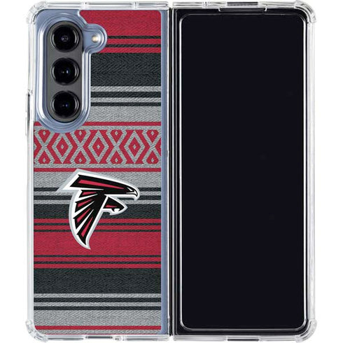 NFL Atlanta Falcons Trailblazer Galaxy Z Fold5 5G Clear Case
